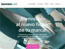 Tablet Screenshot of identidad.com